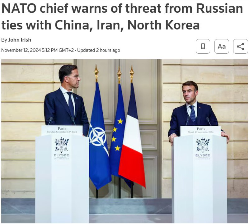 ‼️🇪🇺🇺🇦 Generální tajemník NATO se vyslovil pro pokračování války na Ukrajině...