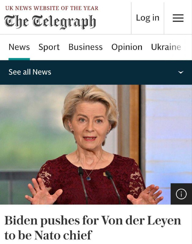 Gynekolog v křesle náčelníka vojenské aliance?"Biden trvá na tom, aby se Ursula von der L... Gynekolog v křesle náčelníka vojenské aliance?"Biden trvá na tom, aby se Ursula von der L...