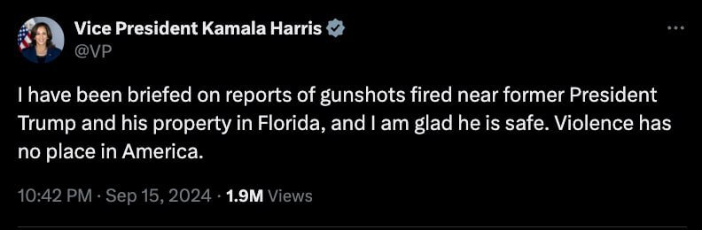 🔥 Harris se vyjádřil k incidentu se střelbou poblíž golfového klubu, kde byl Trump. Byl jse...