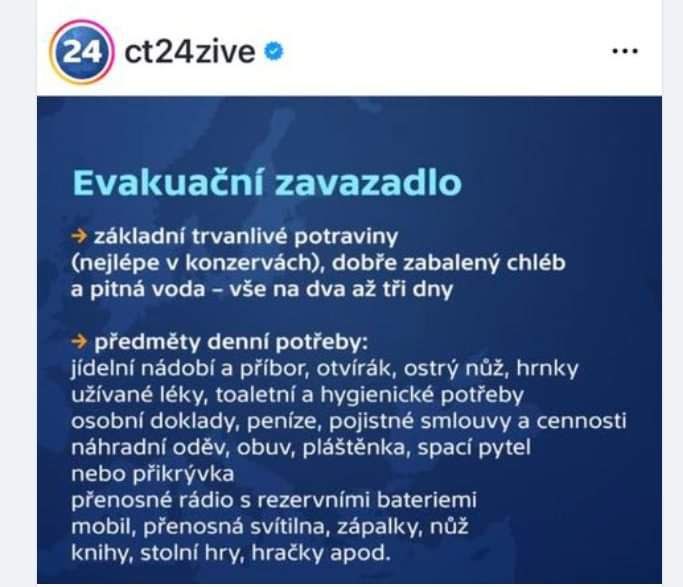 Hele, česká vláda nečeká stoletou vodu, ale totální apokalypsu, nebo je to příprava na vál...