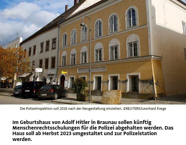 🇦🇹Hitlerův byt v rakouském městě Braunau an Inn bude sloužit k pořádání seminářů p...