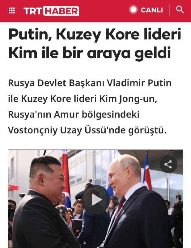 📺Hlavním tématem všech světových médií je setkání Putina a Kim Čong-una na kosmodromu V...