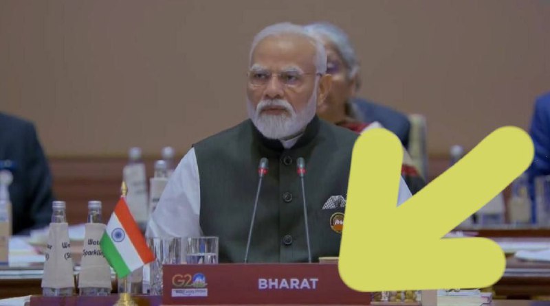 ⚡️Indický premiér Modi použil během prvního zasedání G20 k identifikaci své země znak s...