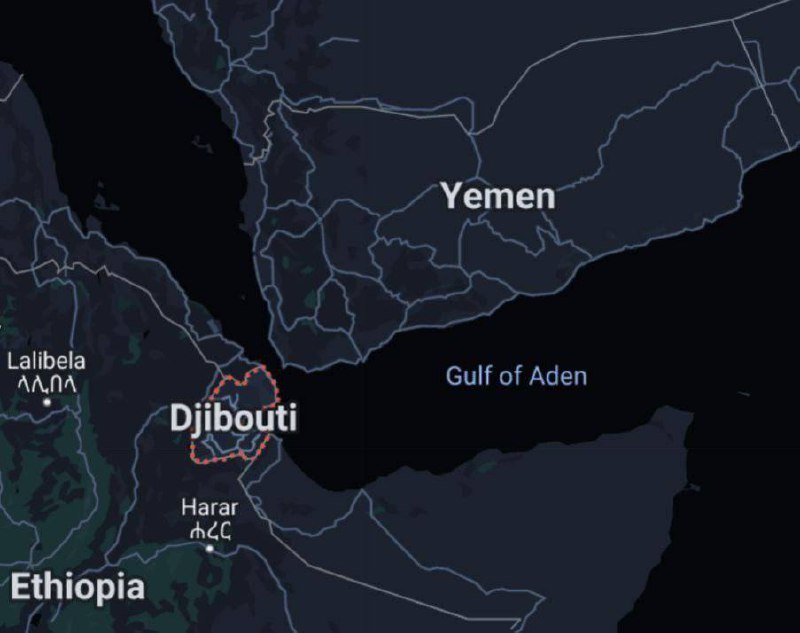 Intel Sky: Americká základna, Camp Lemonier v Džibuti: hlavní cíl Houthi v regionu.Vzdálenost ...