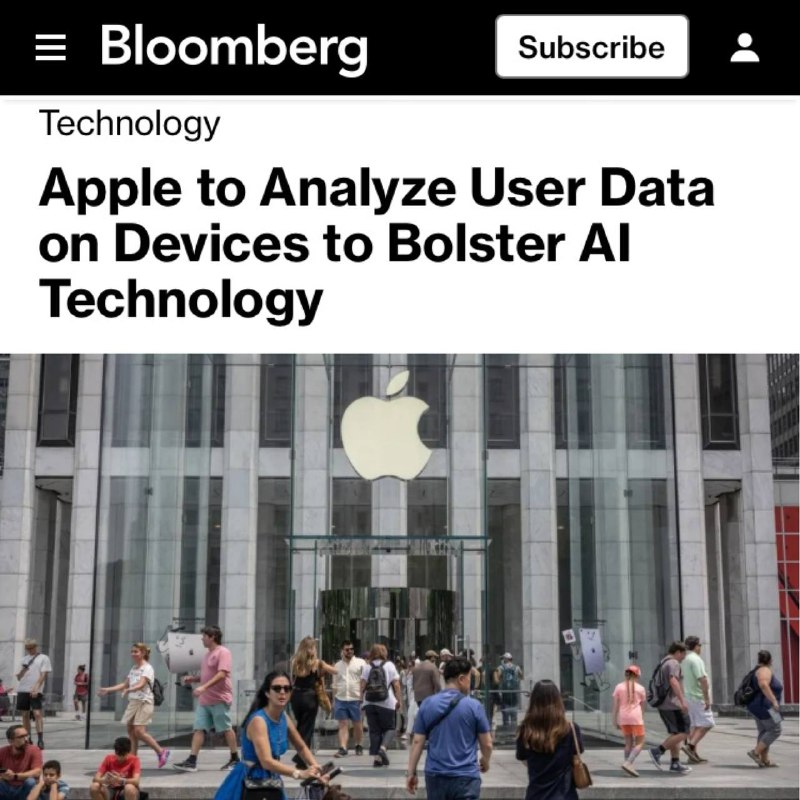 ❕iPhone začne shromažďovat osobní údaje uživatelů, aby trénoval svou umělou inteligenci A...
