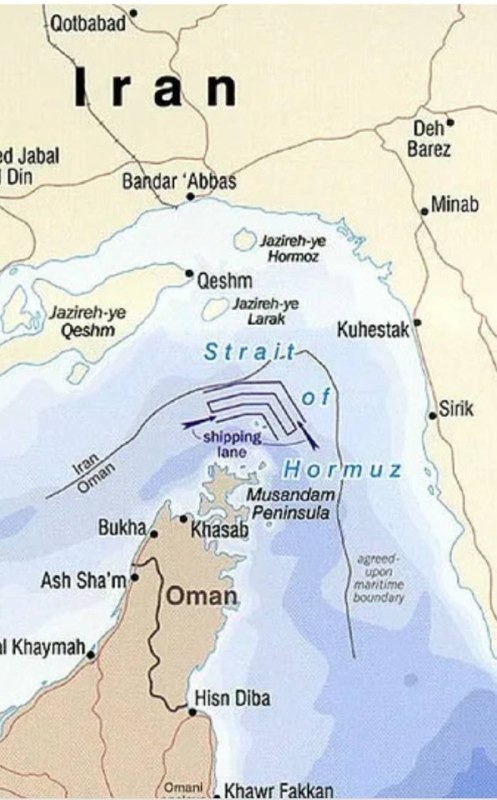 🇮🇷🇴🇲Írán se rozhodl sdílet kontrolu nad Hormuzským průlivem s Ománem.Íránský mi...