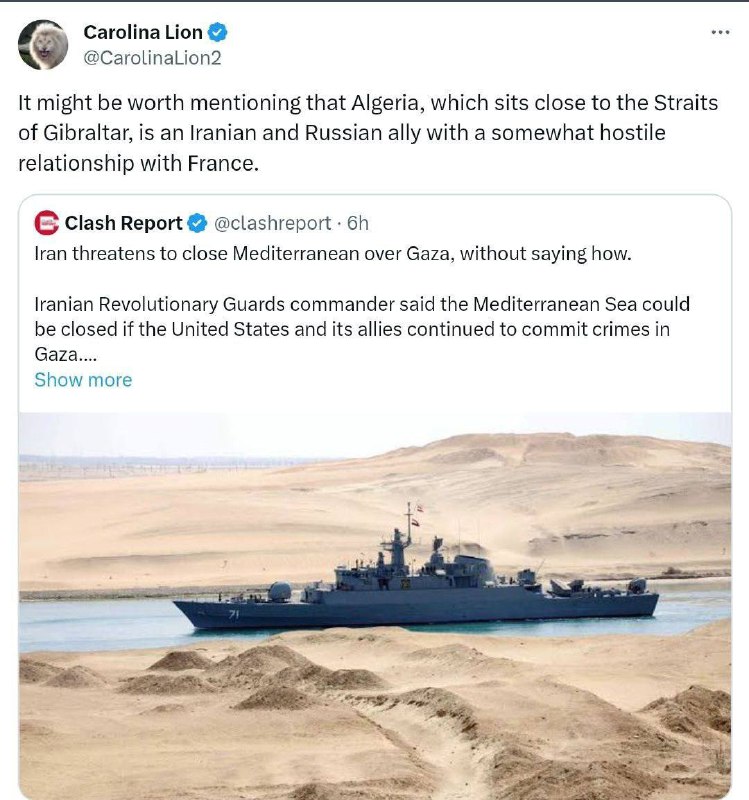 ❗️🇮🇷 🇩🇿 🇲🇦 Íránské revoluční gardy (IRGC) tvrdí, že mohou uzavřít Gib...