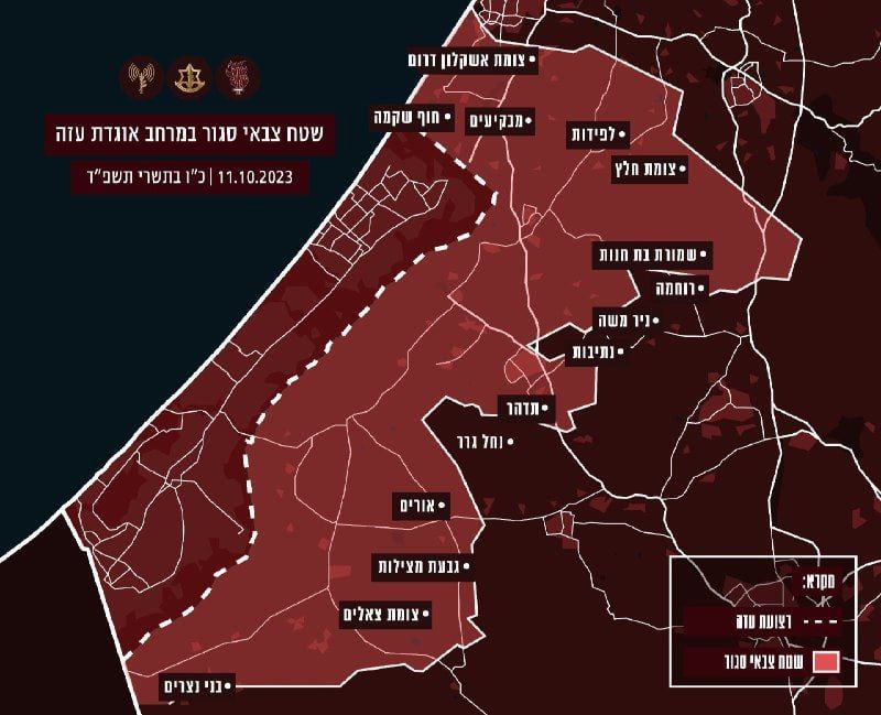 🇮🇱🇵🇸Izrael zřídil kolem hranice Pásma Gazy uzavřenou vojenskou zónu, jakýkoliv pr?...