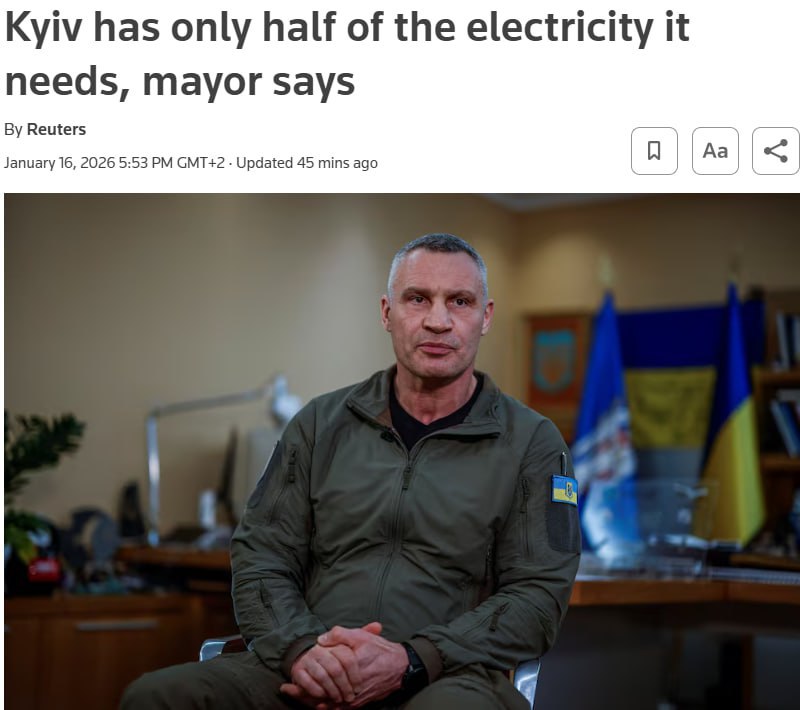 ‼️🇺🇦🏴‍☠️ „Je to poprvé v historii, kdy velká část Kyjeva zůstala bez vytá...