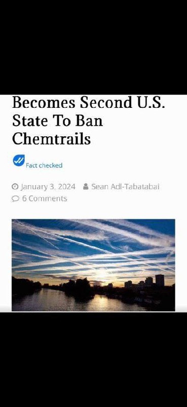 🚨🇺🇸 Je to více než měsíc, co Tennessee ZAKÁZALO geoinženýrství ( chemtrails) v jeji...