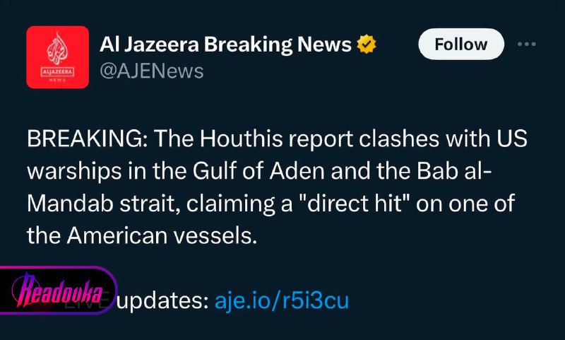 ❗️Jemenští Húsíové oznámili vojenskou operaci proti lodím amerického námořnictva v Ade...