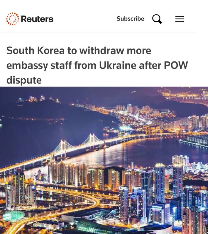 „Jižní Korea stáhne další zaměstnance ambasády z Ukrajiny kvůli sporu o válečné zajatce...