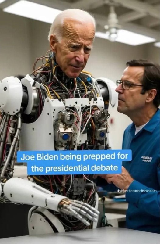 Joe Biden se připravuje na prezidentskou debatu..😂😂