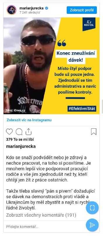 🇨🇿Jurečka fotkou cikánem s pivem vytočil šéfy stran i veřejnost. Přes čáru, vzkazují...