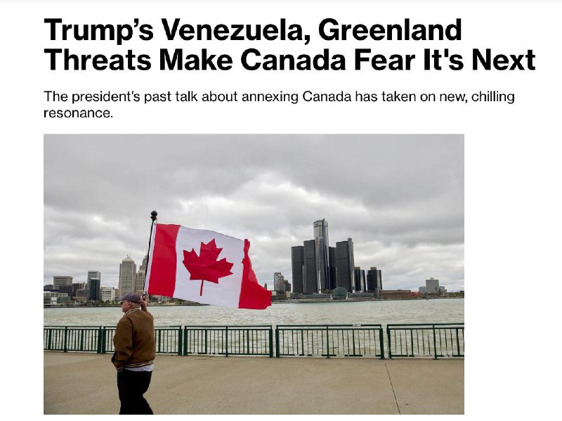 🇨🇦🇺🇸Kanadská vláda je znepokojena, že by země mohla být dalším cílem administrat...