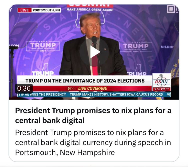 Kandidát na prezidenta Spojených států a bývalý prezident Donald Trump slíbil, že “nikdy n...