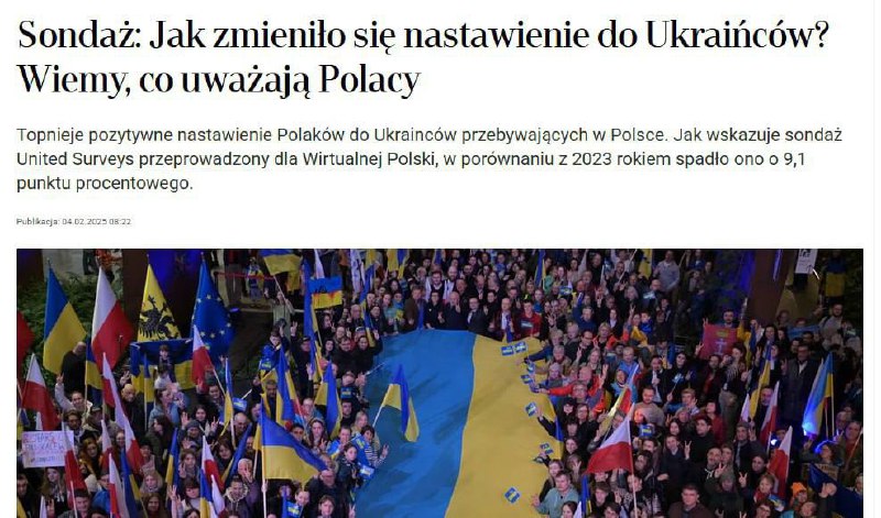 🔥 Každý třetí obyvatel Polska má negativní vztah k Ukrajincům. Ukázala to sociologická s...