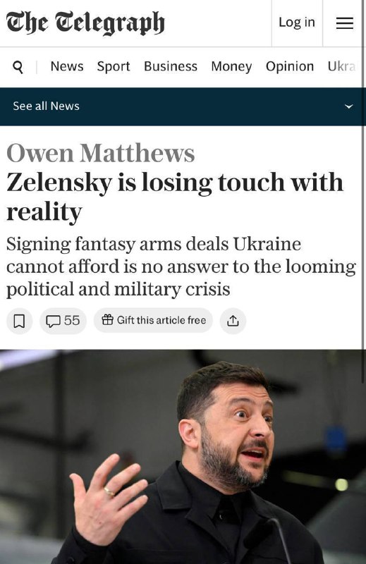 Když i The Telegraph, jeden z nejhlasitějších londýnských podporovatelů Ukrajiny, přiznává...