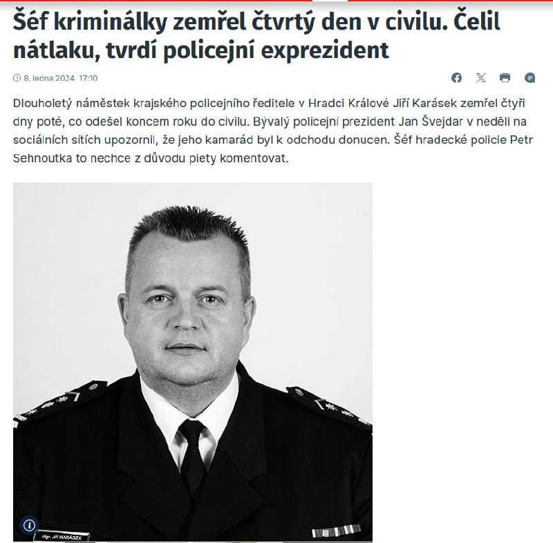Komu šlápl na kuří oko? Co se to děje s naší policií?