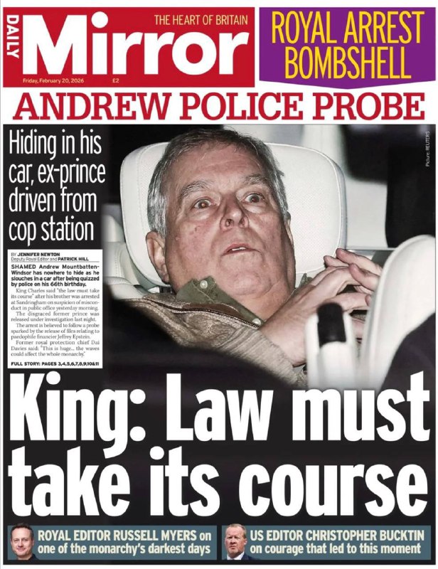 „Král řekl: „Zákon musí být dodržován“:Všechna britská média vydala stejnou obálku ... „Král řekl: „Zákon musí být dodržován“:Všechna britská média vydala stejnou obálku ...