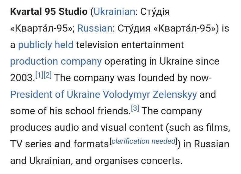 ❗️🇺🇦🇺🇸 Kvartal 95, komediální studio založené Zelenským, se rozhodlo podpořit ...