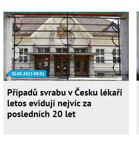 🇨🇿Lékaři v Česku zaznamenali letos do konce dubna 3462 případů svrabu, což je nejvíc z...