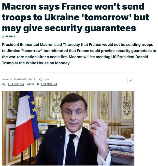 ‼️🇫🇷🇺🇦 Macron se vyslovil pro ukončení války a prohlásil, že nemá v úmyslu po...