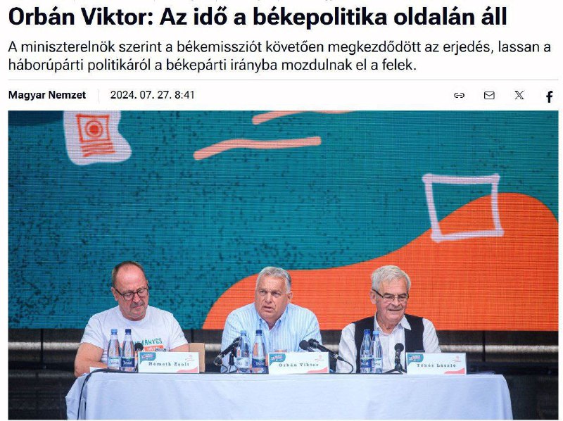 ❗️🇭🇺🇺🇦🇷🇺 Maďarský premiér Viktor Orban řekl, že Ukrajina zůstane „nár...