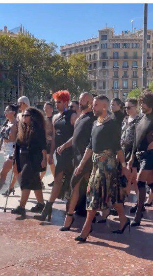 Madrid, Španělsko.Prostředí se nachází v blízkosti centra současného umění CaixaForum Mad...