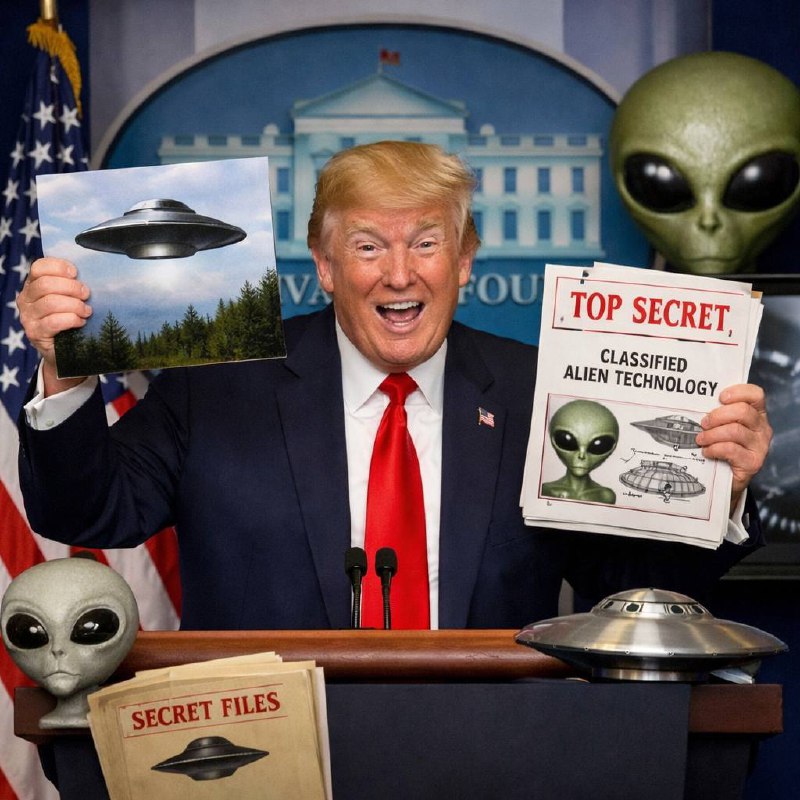 Meme dne. Donald Trump zveřejňuje tajné informace o UFO. https://svobodnatelevize.info/videos/pop... Meme dne. Donald Trump zveřejňuje tajné informace o UFO. https://svobodnatelevize.info/videos/pop...