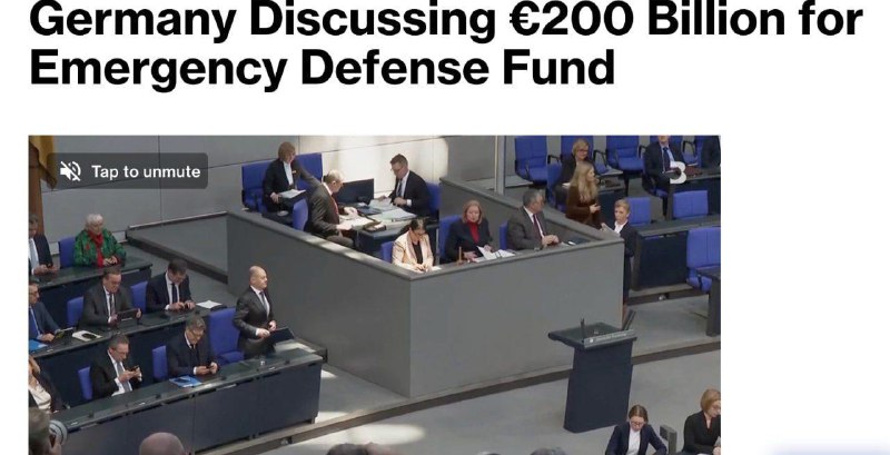 🇩🇪 Merz diskutuje o 200 miliardách eur pro německý fond na nouzovou obranu▪️Kancléř M...