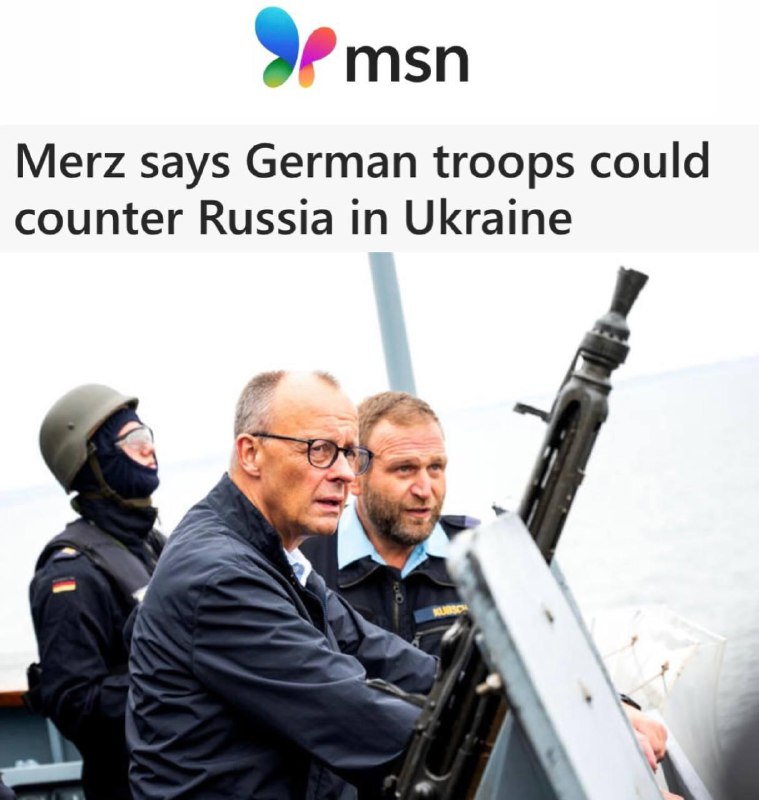 „Merz prohlásil, že německé jednotky mohou čelit Rusku na Ukrajině“: Německý kancléř p...