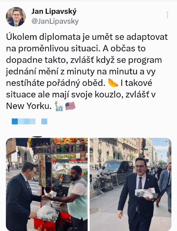 🇨🇿🇺🇸Ministr zahraničí Lipavský ukázal, jak má vypadat umění diplomata rychle se a...
