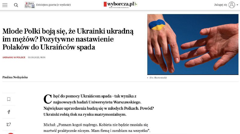 ⚡️🇵🇱🇺🇦Mladé Polky, které se bojí, že jim Ukrajinky ukradnou muže - Gazeta Wybor...