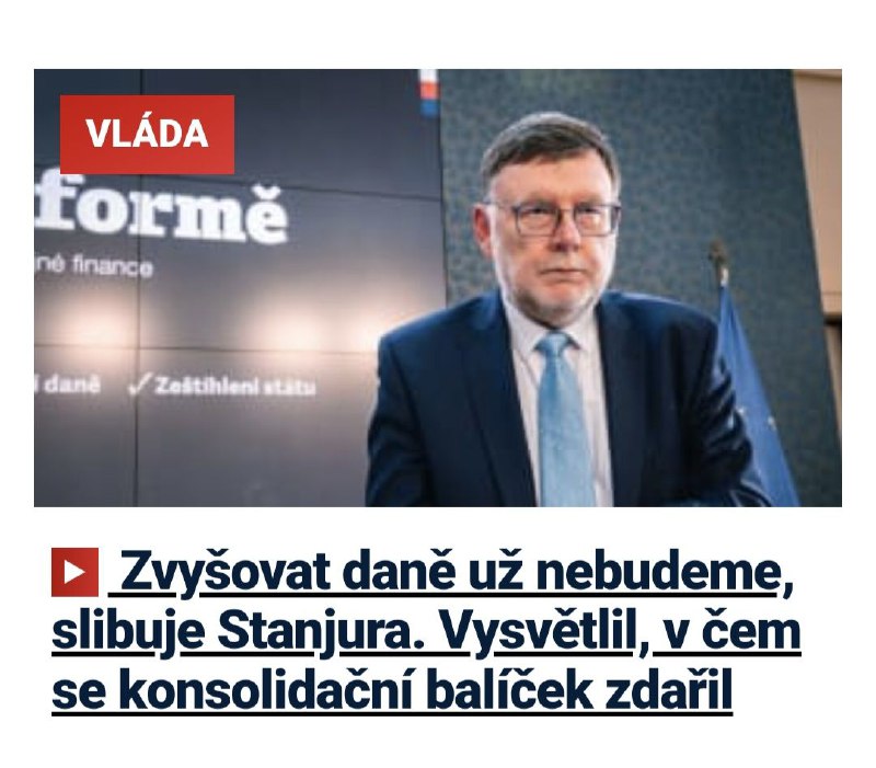 🇨🇿Mohu vyloučit, že bychom v příštích letech přišli s dalšími návrhy, které by zvy...