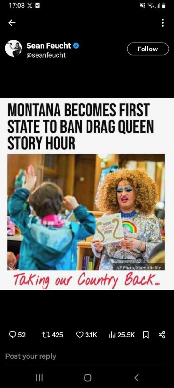 MONTANA SE STÁVÁ PRVNÍM STÁTEM, KTERÝ ZAKÁZÁ DRAG QUEEN STORY HOUR - Story hour s DRAG QUEEN ...
