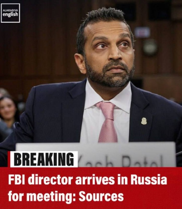 MS Now: Ředitel FBI v USA, Kash Patel, dorazil do Ruska za účelem setkání.Oficiální detaily n... MS Now: Ředitel FBI v USA, Kash Patel, dorazil do Ruska za účelem setkání.Oficiální detaily n...