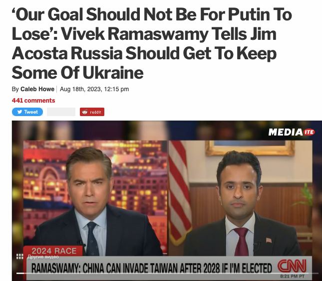 🇺🇸 Musíme Rusku zaručit, že Ukrajina nevstoupí do NATO - kandidát na prezidenta USA ve vy...