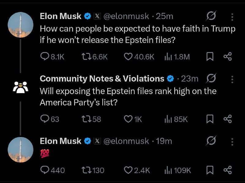💥 Musk KRITIZUJE Trumpa za zatajování Epsteinova seznamu💬 „Jak se dá očekávat, že lid?...