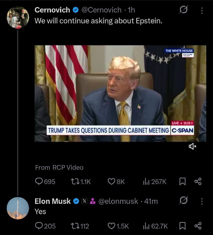 💥 Musk KRITIZUJE Trumpa za zatajování Epsteinova seznamu💬 „Jak se dá očekávat, že lid?...