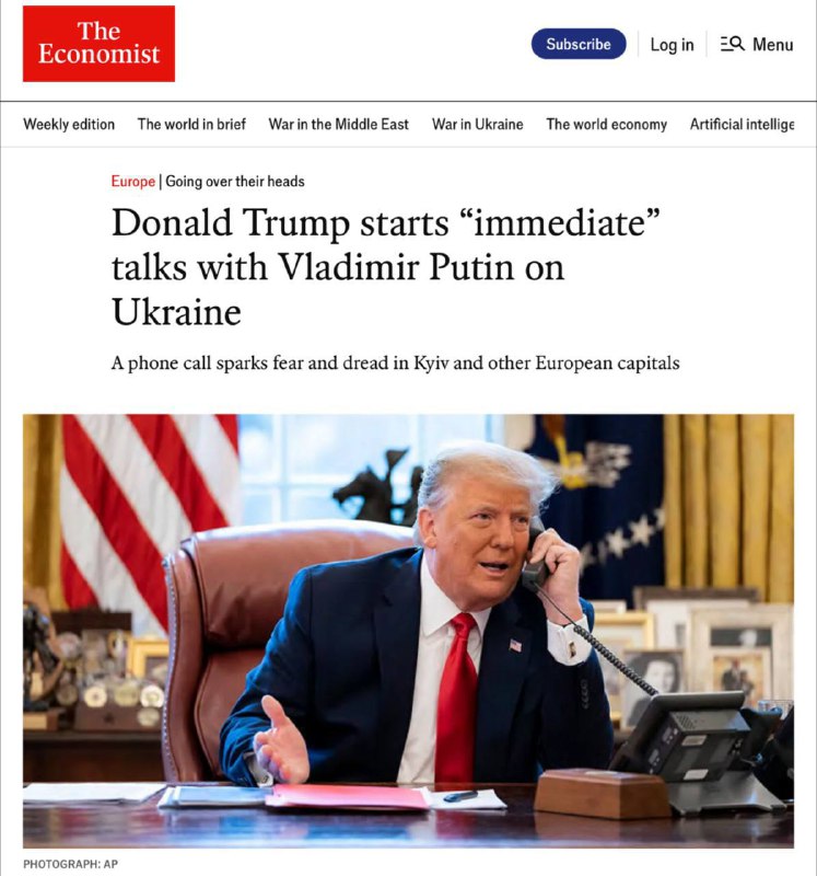 „Myslím, že se o všem rozhodne bez Ukrajiny. Ukrajina je v prdeli. "Mimochodem, a také Ev...