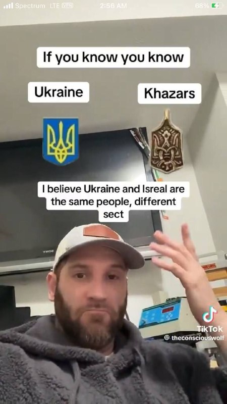 Myslím, že Ukrajina a Izrael jsou stejní lidé... různé sektory.- Americký patriot IZRAEL POSL...
