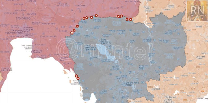 🇹🇭 🇰🇭 Na několika místech podél thajsko-kambodžské hranice dochází k násilným s... 🇹🇭 🇰🇭 Na několika místech podél thajsko-kambodžské hranice dochází k násilným s...