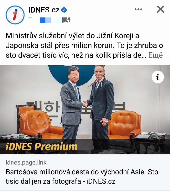 🇨🇿😡Na sobě vláda šetřit nehodlá Služební výlet Bartoše do Jižní Koreji a Japonsk... 🇨🇿😡Na sobě vláda šetřit nehodlá Služební výlet Bartoše do Jižní Koreji a Japonsk...