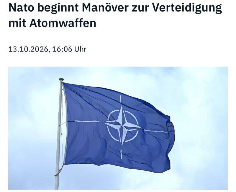 NATO pořádá cvičení „Neochvějný poledne“Manévry zaměřené na nácvik použití jadern?...