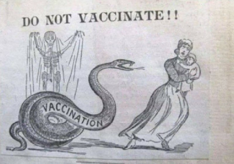 Nedajte sa očkovať! Obrázok z roku 1892. Už vtedy vedeli, že je to jed.👉 https://t.me/In...