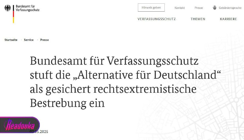 Největší německá opoziční strana AfD byla označena za extremistickou, protože nedávno v sl...