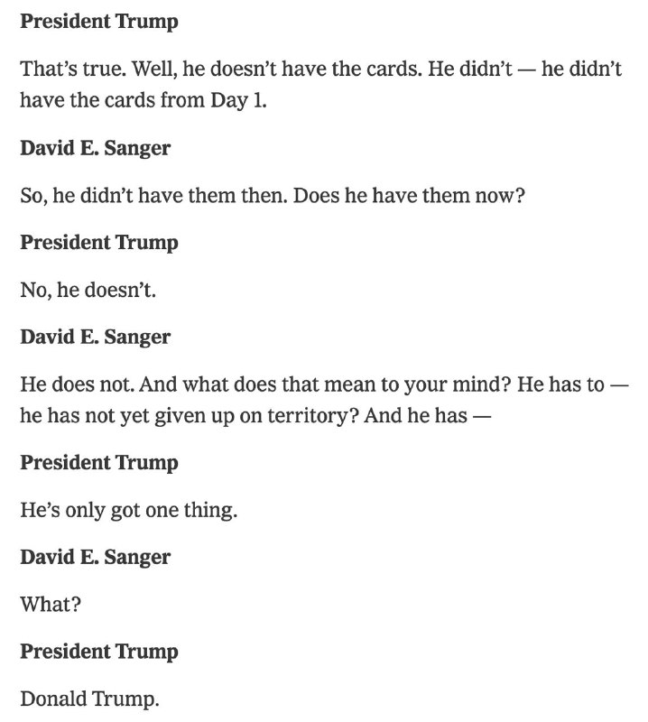 ‼️🇺🇸🇺🇦 Nemá žádné trumfy: Trump opět připomněl situaci Zeleného — The New ...