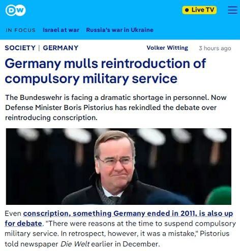 Německo plánuje zavést povinnou brannou povinnostNedostatek dobrovolníků nebo přechod armády ...