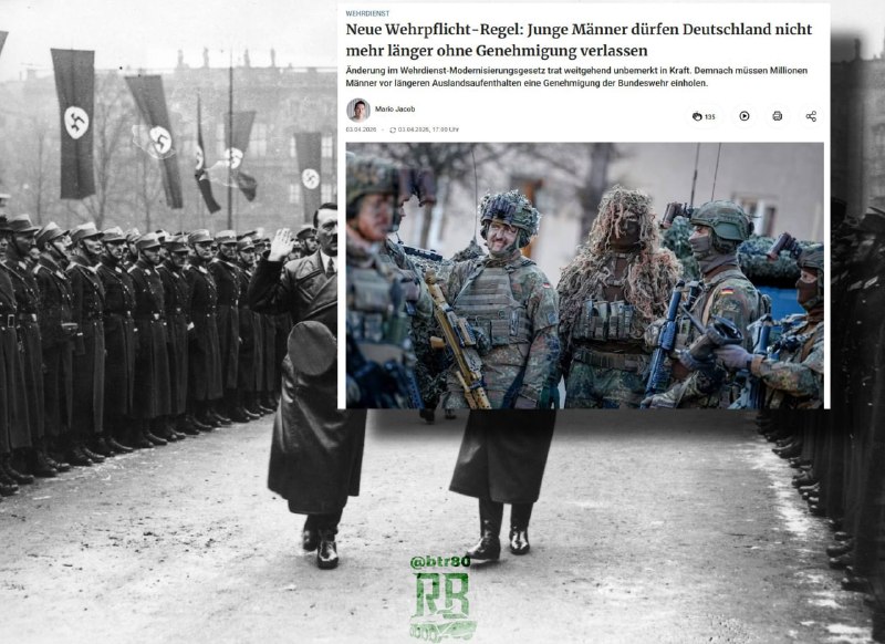 ⚠️🇩🇪 Německo se připravuje na válku: mladí Němci mají zakázáno opustit zemi bez zv...